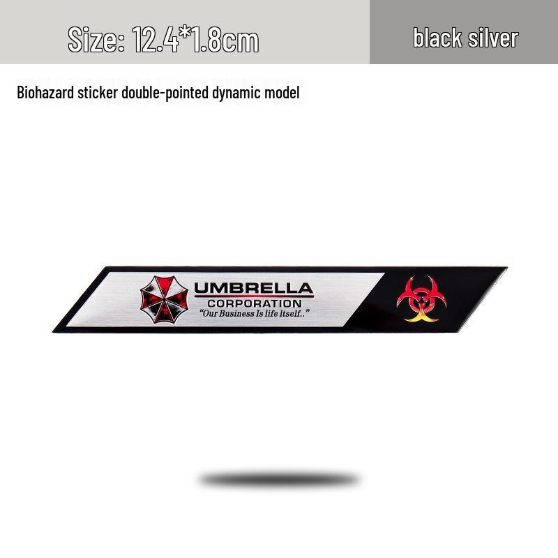 

Наклейка на автомобиль Resident Evil Umbrella: Персонализированное, Креативное, Металлическое Украшение и Защита от Царапин