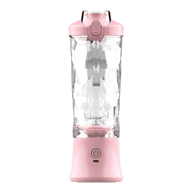600ml Smoothie Blender Portable USB Rechargeable Juicer with High Speed Motor Mixing Cup for Protein Shakes and Juices