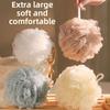 Luxury Large Bath Ball Soft Durable Exfoliating Bath Flower for Gentle Cleansing