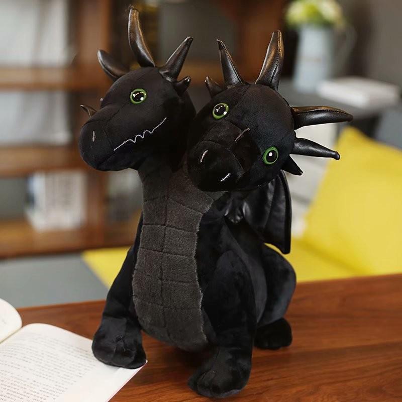 Plush Dark Stufffed Toy Black Elephant Hydra Figure Three Eyed Rabbit Dolls