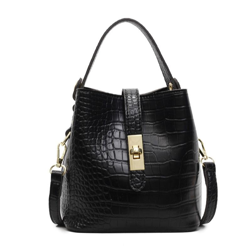 

Stone pattern bucket bag commuter new fashion casual simple shoulder crossbody portable bucket bag women