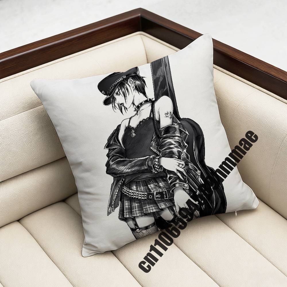 For Ren Nana Osaki Yasushi Shin Throw Pillow Case Sham 45X45Cm Decoration Square Sofa Pillowcase Pad Cover