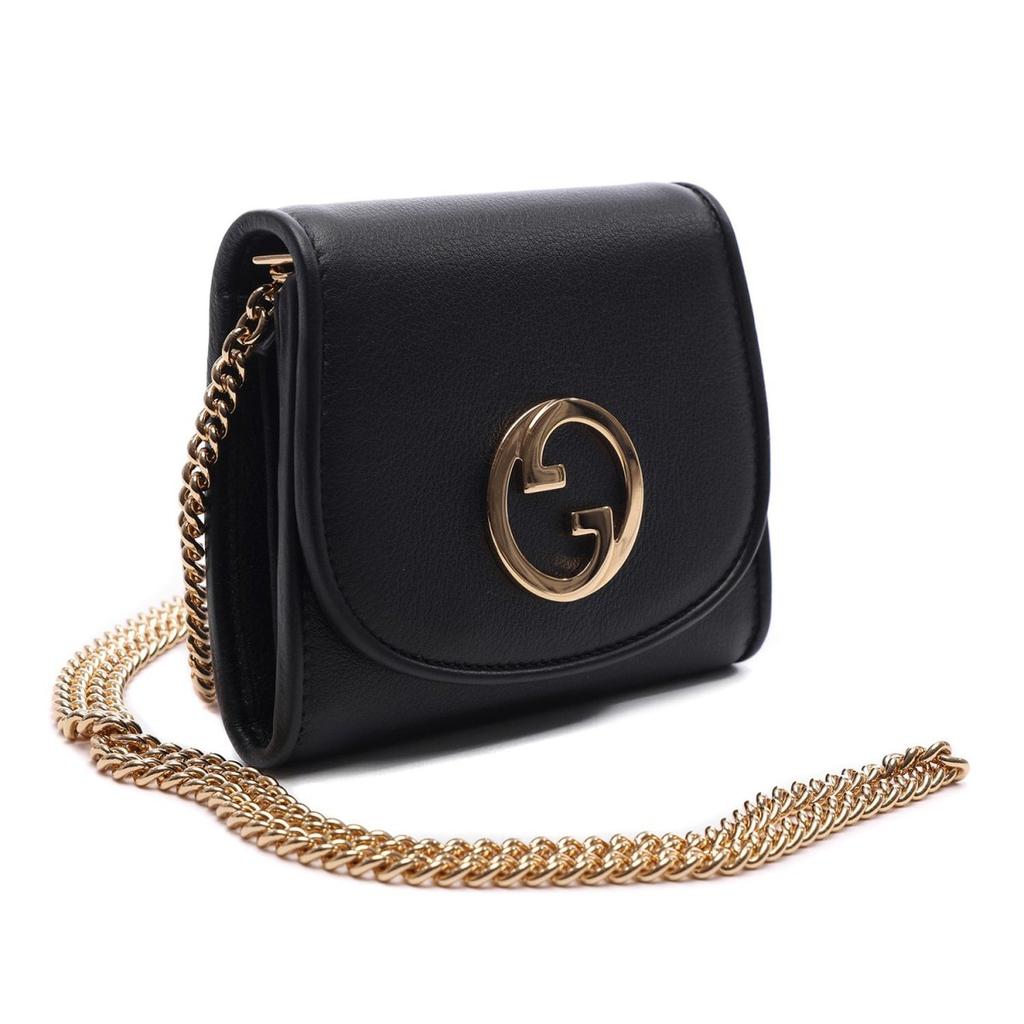 [Gucci] Women's Blondie Medium Chain Bi-Fold Wallet (725219 UXX0G 1000 23S)