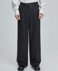 PRAIRIE Striped Wide Slacks (Black)