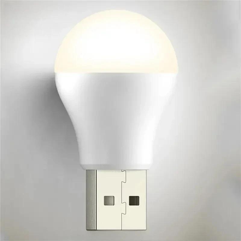 

10 Packs Mini Portable Cool White USB LED Night Light, Eye Protection Book Reading Lamp, Interior Bedside Lighting Small Bedroom Room USB Plug Lamp 1PC теплый белый