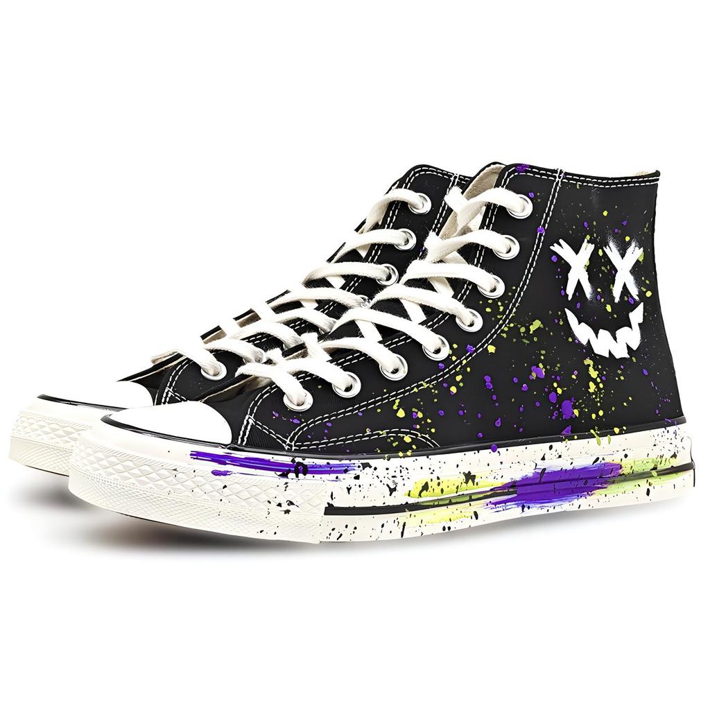 Converse Chuck 70 Abrasion Resistant High top Canvas Shoes Unisex Black 162050C(Team486-)