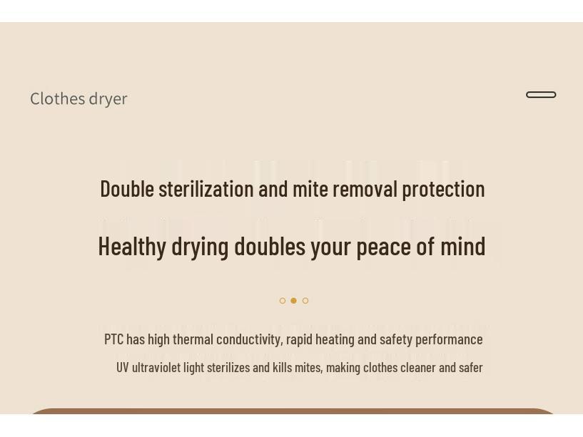 Home Smart Folding Dryer: Quick Dry, Mite Removal, Sterilization, Silent, Energy-Saving Warm Air for Clothes