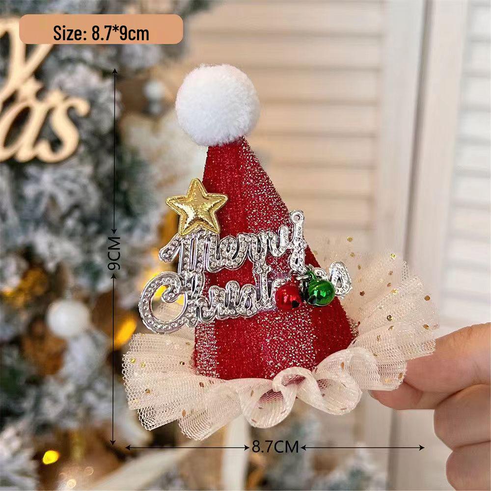 2024 Weihnachts-Schneeflocken-Haarspangen für Mädchen: Niedliche Feiertags-Kopfbedeckung