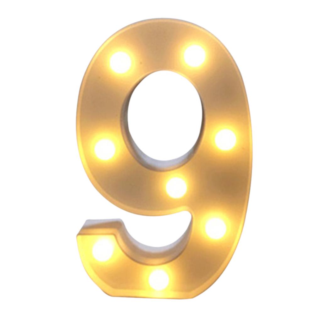 LED 26 Alphabet Buchstaben Zahlen Lichter Et-Zeichen Symbol Liebesherz Leuchtende Schilder Lampe Für Liebe Hochzeit Heimparty Feiertag