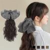 Women's Daily Checker Hairpin Detachable Clip Wig Hairpin