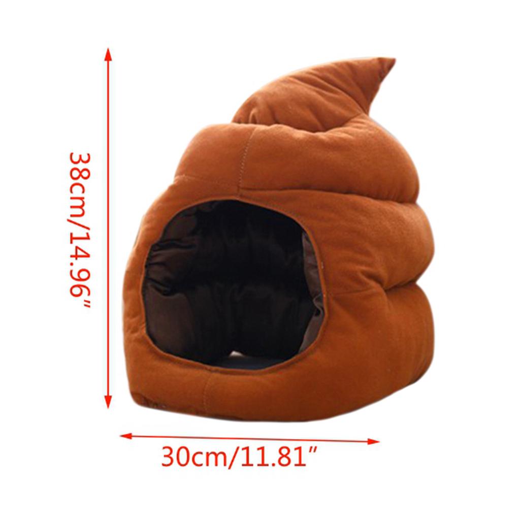 Funny Plush Fake Poop Hat Gag Headwear Cosplay Photo Props Costume