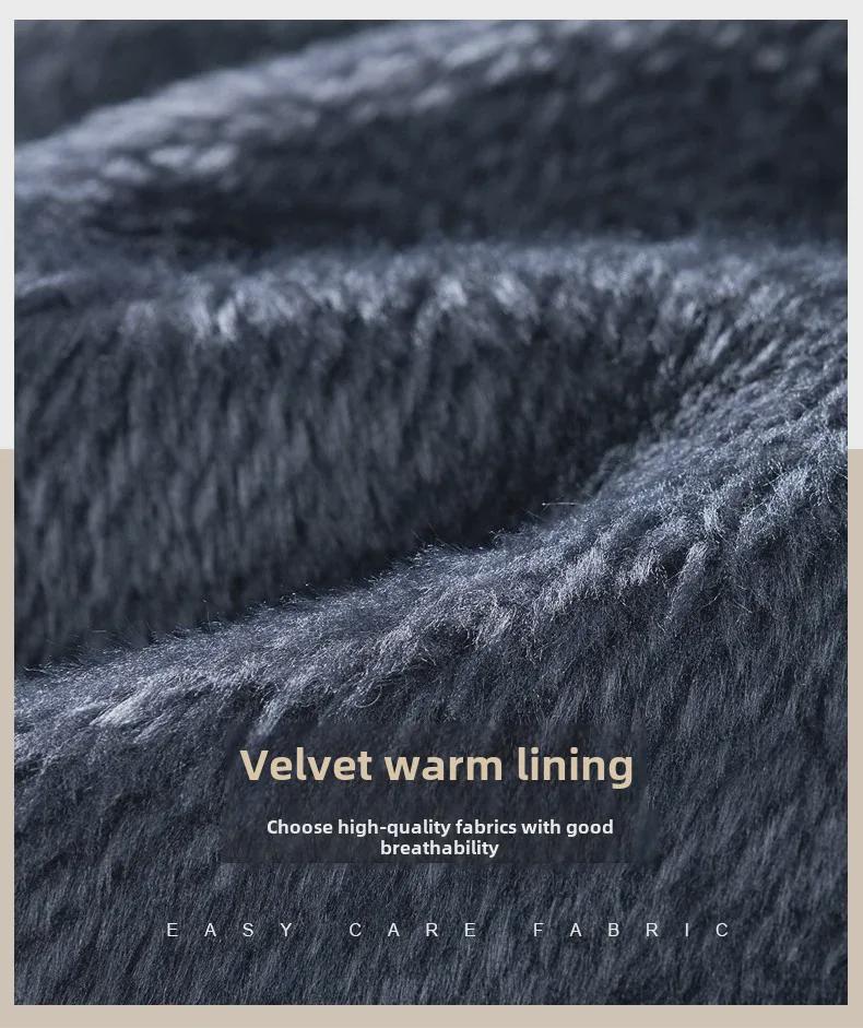 Herren Cross-Border Winddichte Jacke mit Stehkragen: Verdickt, mit Baumwolle gefüttert, lässig, warm, vielseitig für Herbst und Winter