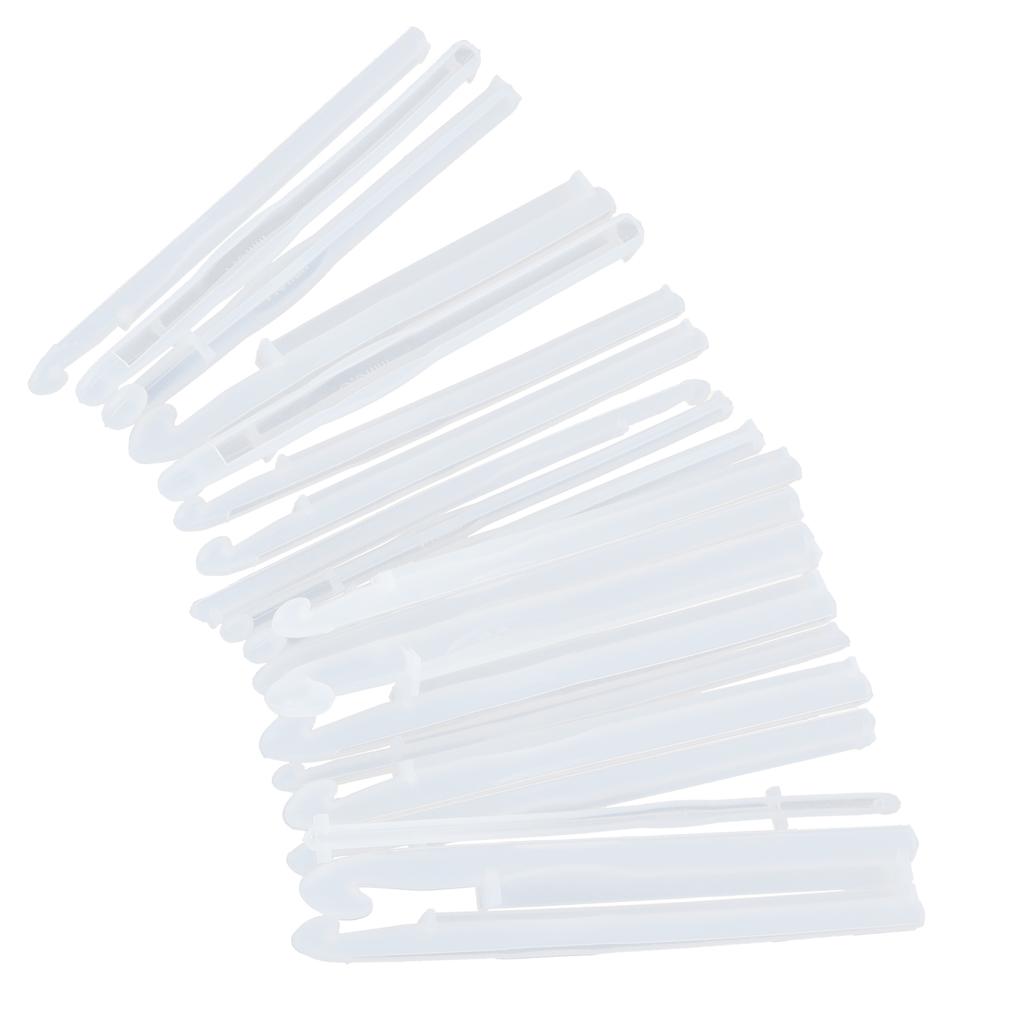 20Pcs Crystal Epoxy Mould DIY Knitting Sweaters Tools Making Silicone Craft Moulds