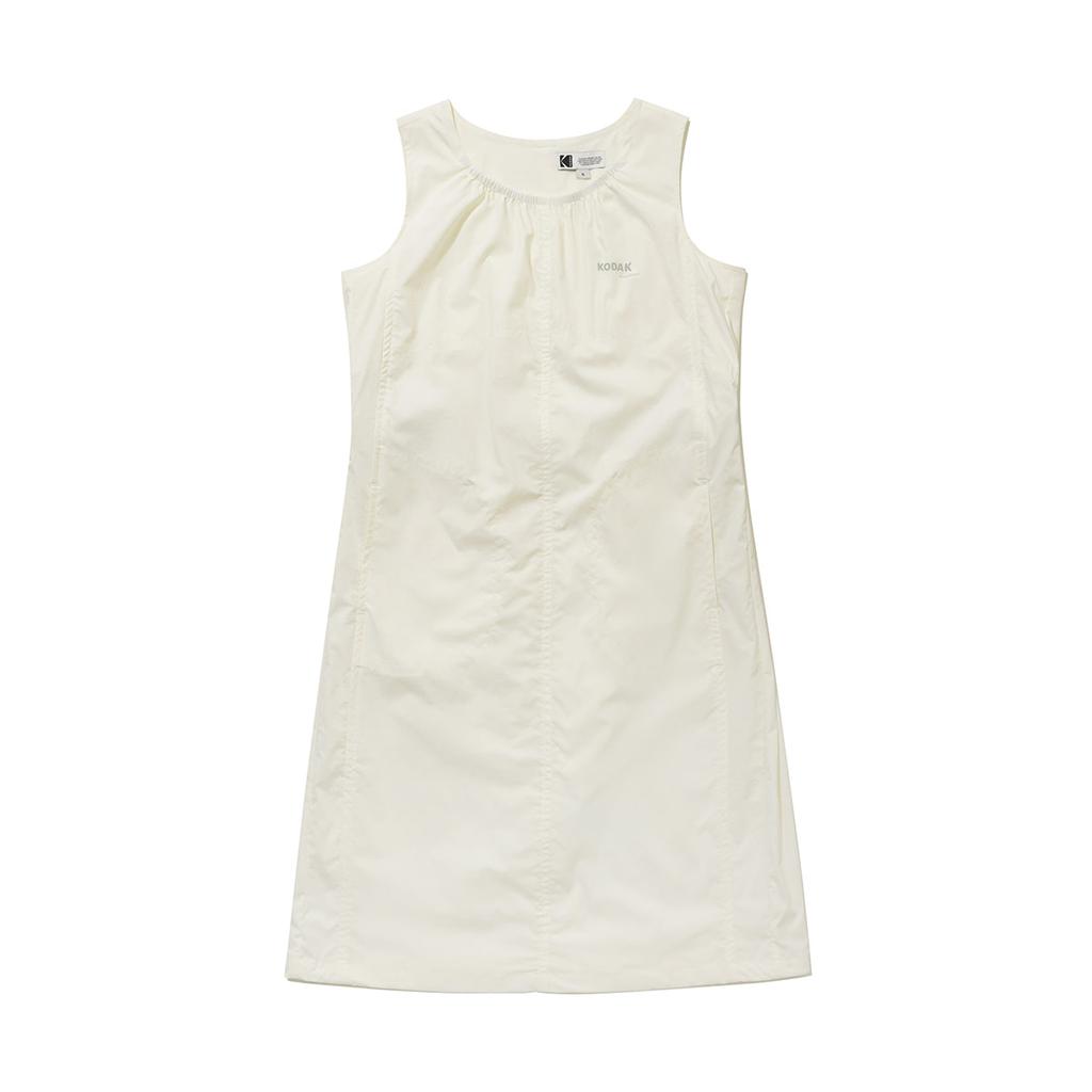 Kodak Round Sleeveless Dress Ivory