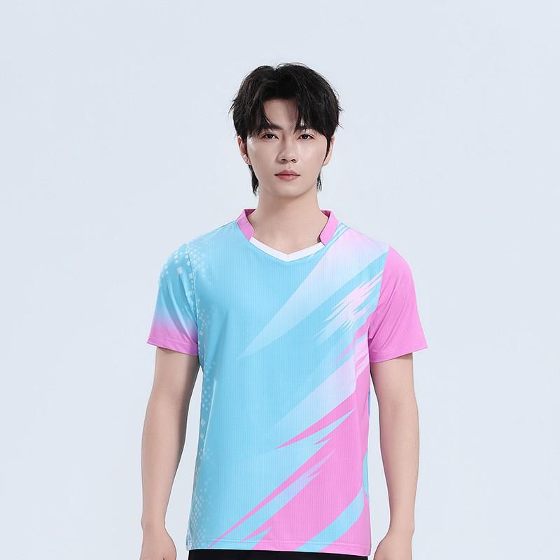 Quick-Dry Badminton Sport Shirt Set Men Women Training Breathable Athletic Wear Tennis Pickleball Outdoor Activities