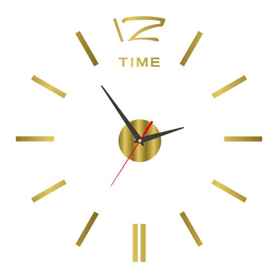 Wall Mount Clock Battery Powered 3D Digital Display Silent Sweep Movement Luminous Wall Clock for Living Room
