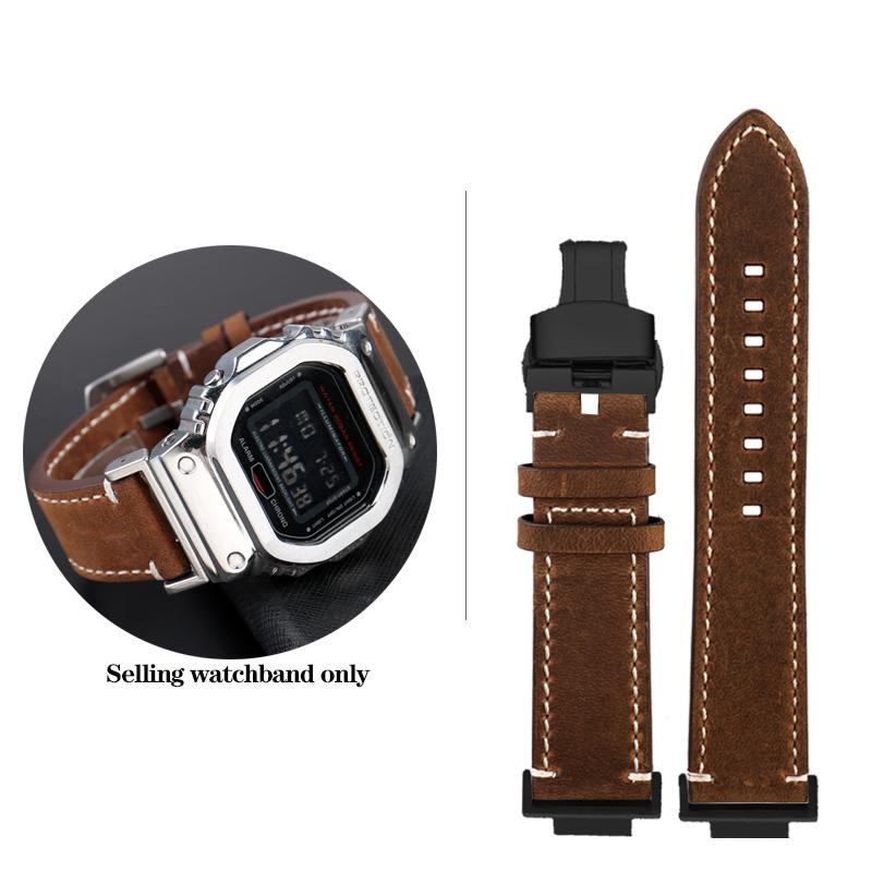 DW-5600 Vintage Rindsleder Uhrenarmband Für G-SHOCK Casio DW5600 GW-B5600 GW-M5610 GA 110 120 GA2100 Armband Uhrenarmband