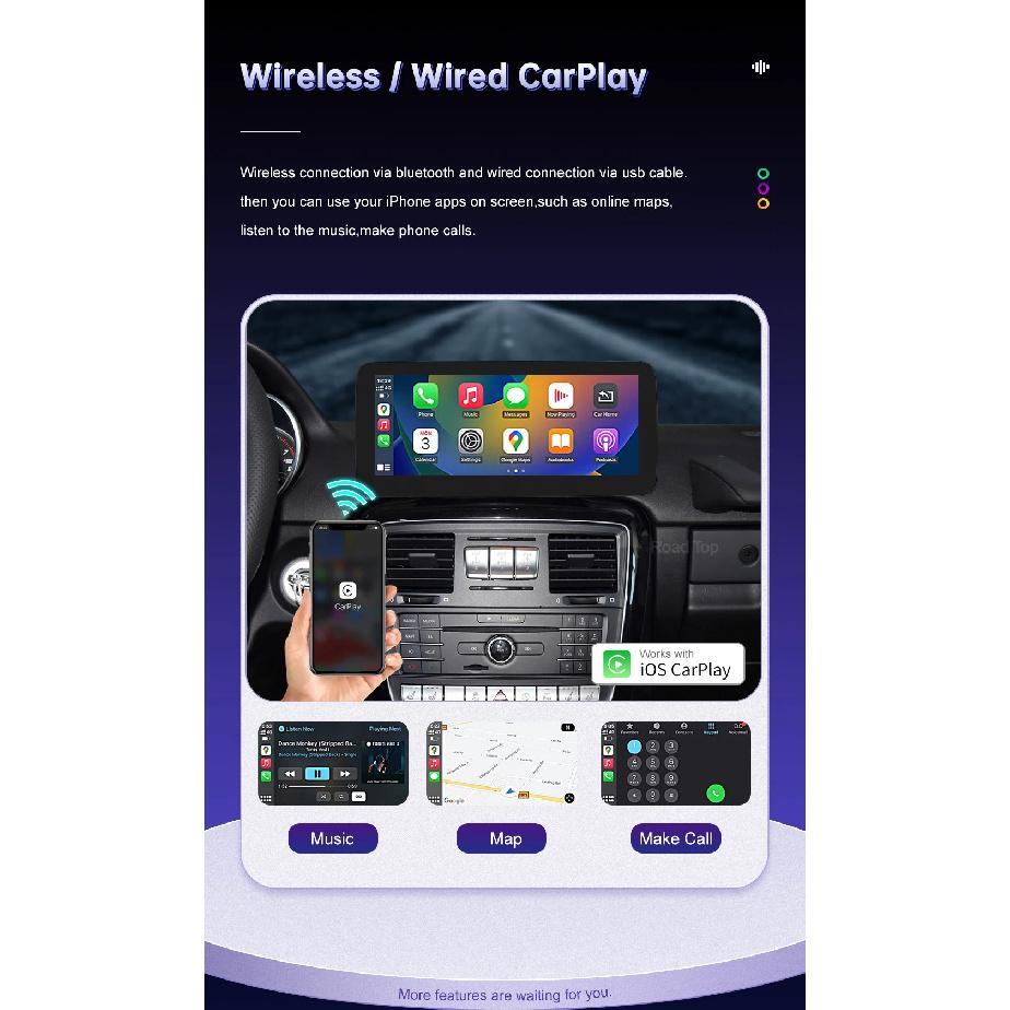 Linux Car Multimedia Touch Screen for Mercedes Benz G Class W463 2013-2018 Android Auto Wireless CarPlay Airplay Mirroring Radio
