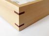 KATOMOKU Muku Square Clock 2 km-65HM H. Maple Wall Clock with Continuous Second Hand (quartz Clock)