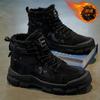 Men's Shoes Winter Velvet High-top Martin Boots Men's Construction Site Work Non-slip Thickened Warm Tooling Shoes Short Boots Cotton Shoes