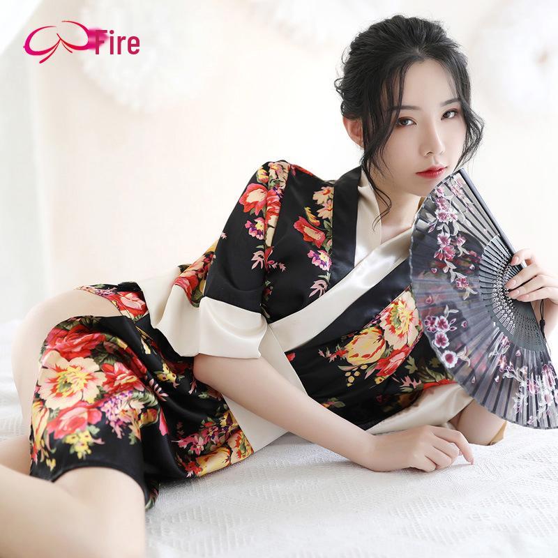 

Meihuo Комплект-соблазн большого размера Японское кимоно на шнуровке One size fits all