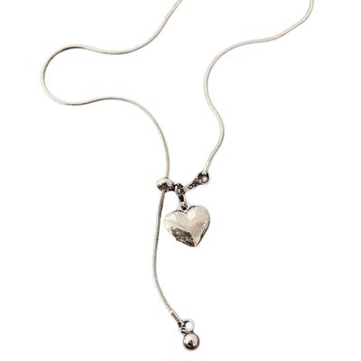 Einfache Halskette Modische Herzhalskette Herzschmuck Perfekt für junges Paar oder enge Freunde