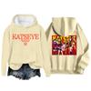 Women's Fashion Casual Long Sleeve Loose Printed Pullover Sports Long Sleeve Hooded Sweatshirt