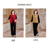 Elegant Velvet Suit Set for Middle-Aged and Elderly Women: Stylish Chinese Vest Jacket for Spring and Autumn