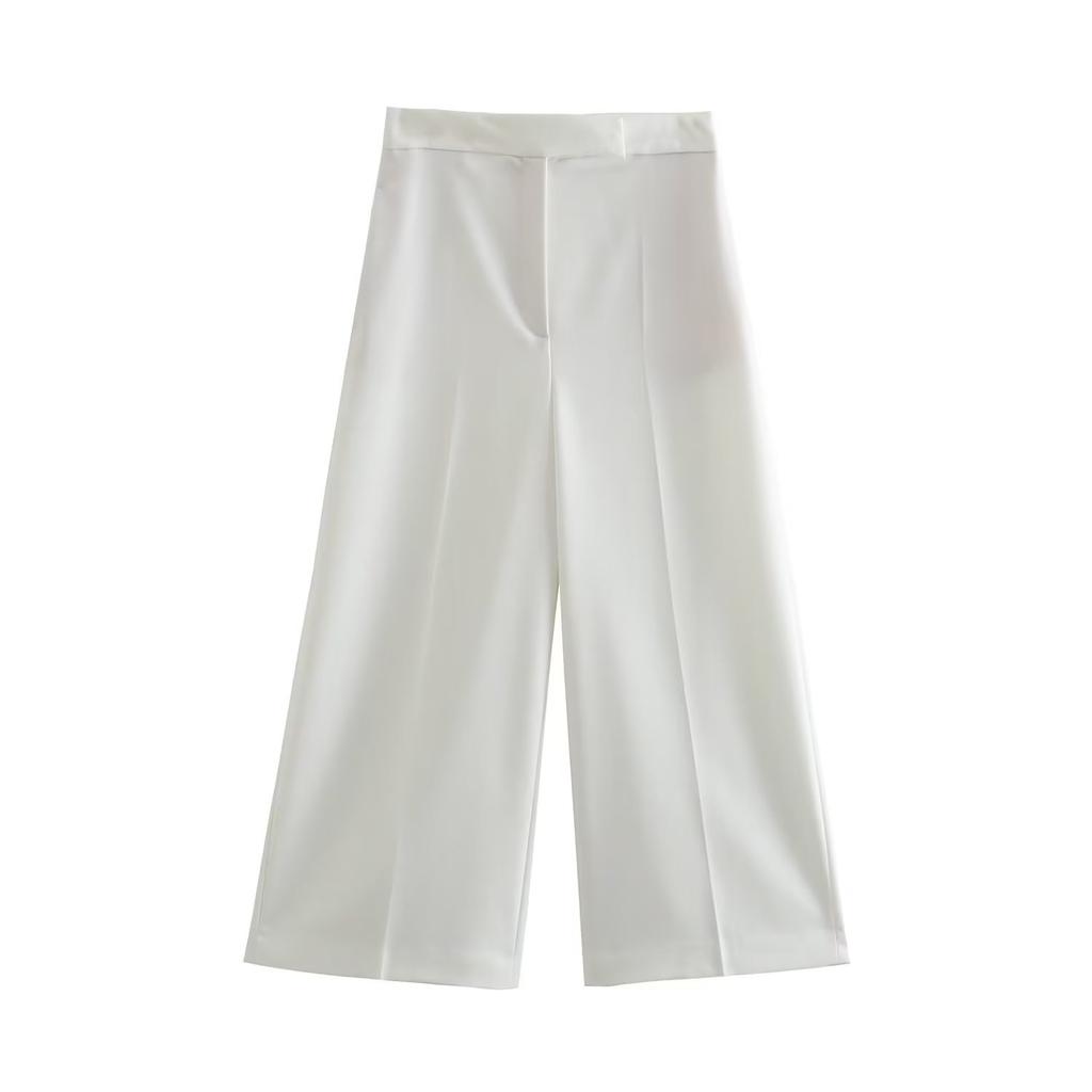 Women Fashion Two Piece Set Pink Tank Tops & Straight Leg Pants Vintage V-Neck Single Breasted Female Chic Pants Suit