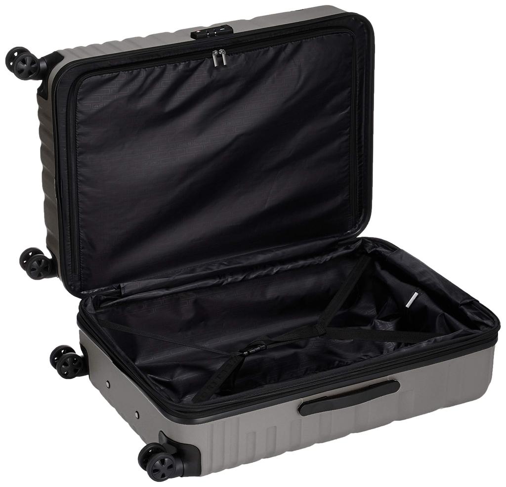 Design Dubai Suitcase Oval with expandable function 111L 70 cm Gray [Ace Ace] 5.3kg