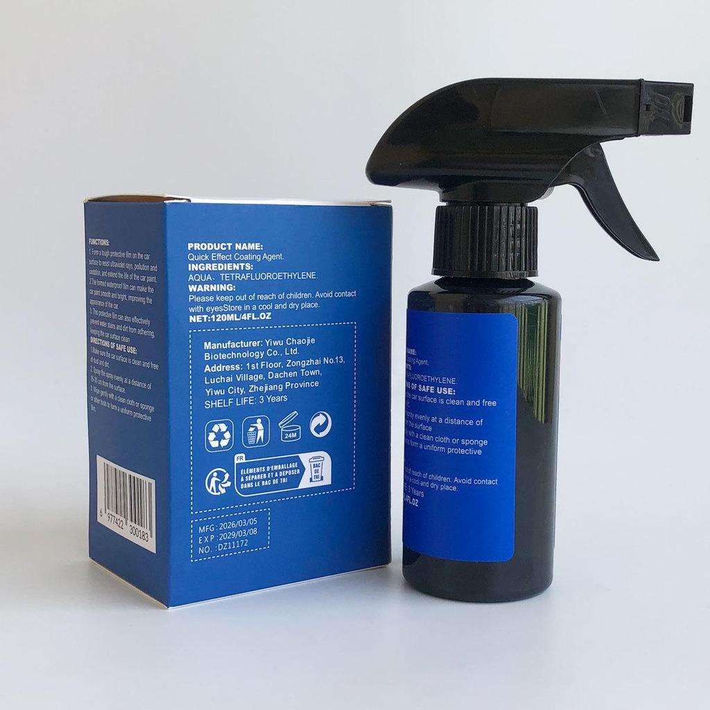 Bright Surface Care: Convenient Car Coating Spray Protector