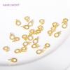 18K Gold Plated Brass Pearl Pendant Mounting Bails Connectors For Jewelry Making DIY Pearl Component Mounting Accessories