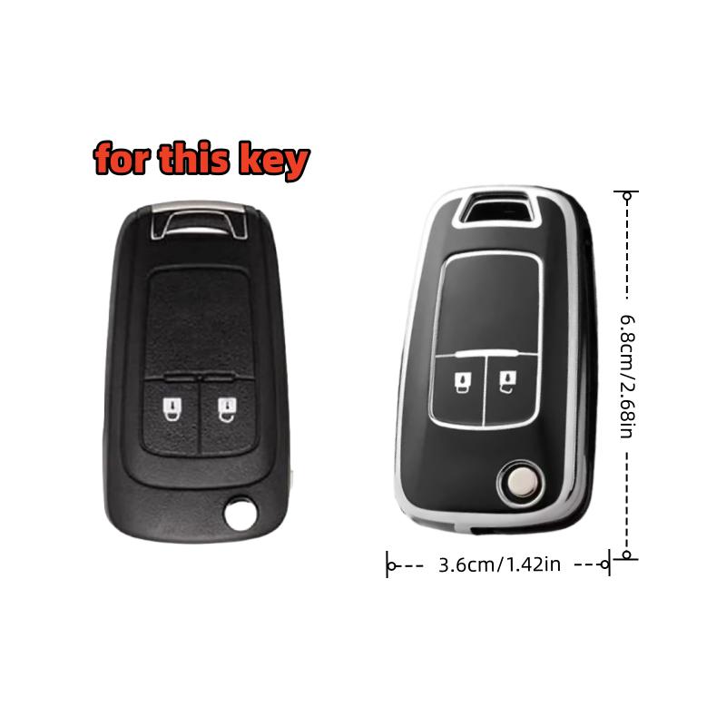 2 Stück Autoschlüsselhülle Abdeckungen Für Chevrolet Cruze Spark Orlando Malibu Für Opel Vauxhall Astra J Corsa D E Zafira Mokka