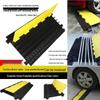 3-Channel Rubber Cable Protector Ramp