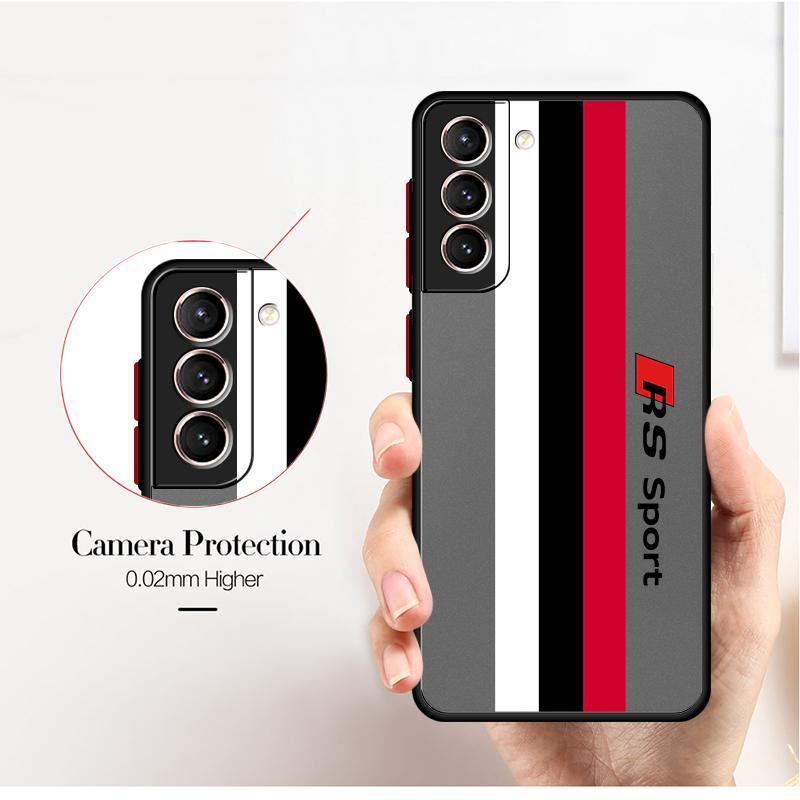 AD-RS Sports Power DI Logo Phone Case for Samsung Galaxy S24 Ultra S23 Ultra S20 S21 FE S22 Ultra S10 S9 Plus Soft Matte Cover