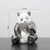 Simple Electroplating Cute Panda Decoration Living Room Desktop Light Luxury Home Decoration Wine Cabinet Office Ceramic Crafts