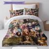 Steel L-plate Pattern Bedding Quilt Set Quilt Cover Pillowcase Home Decoration Gift (1 * duvet cover + 2 * pillowcase, without core)