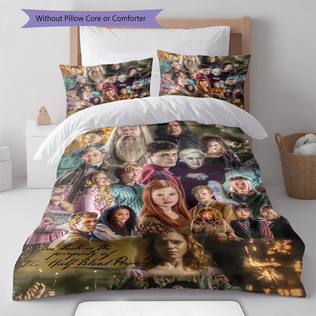 Steel L-plate Pattern Bedding Quilt Set Quilt Cover Pillowcase Home Decoration Gift (1 * duvet cover + 2 * pillowcase, without core)