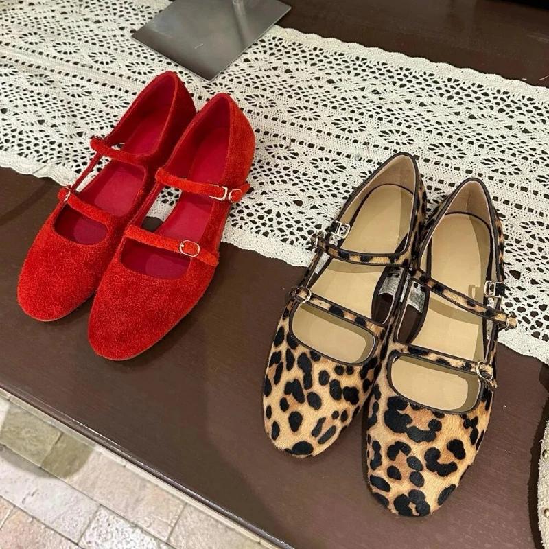 Sexy Women Mid Heels Mary Janes Shoes Designer Shallow Buckle Shoes 2025 Summer Brand Fad Pumps Party Dress Sandalias De Mujer