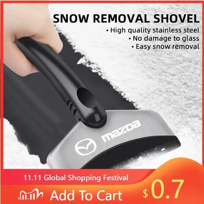 2025 Hot Car Snow Shovel Ice Scraper Cleaning Tool For Vehicle Windshield For Mazda 3 6 BL BM GJ CX3 CX-5 CX5 KE KF CX7 CX9 MX5
