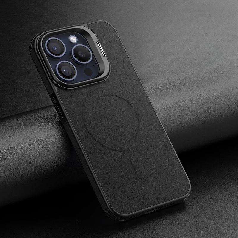 

Кожаный узор Невидимый кронштейн Подходит для чехла для мобильного телефона Apple 15 Магнитная присоска IPhone 14 Полностью закрывающий 13 Противоударный защитный чехол iPhone14pro чёрный