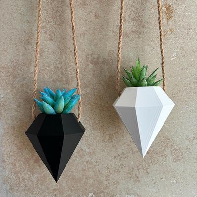 Creative Hanging Planter Plastic Flower Pot Dried Flower Decoration Flower Arrangement Home Decor Wall Decoration