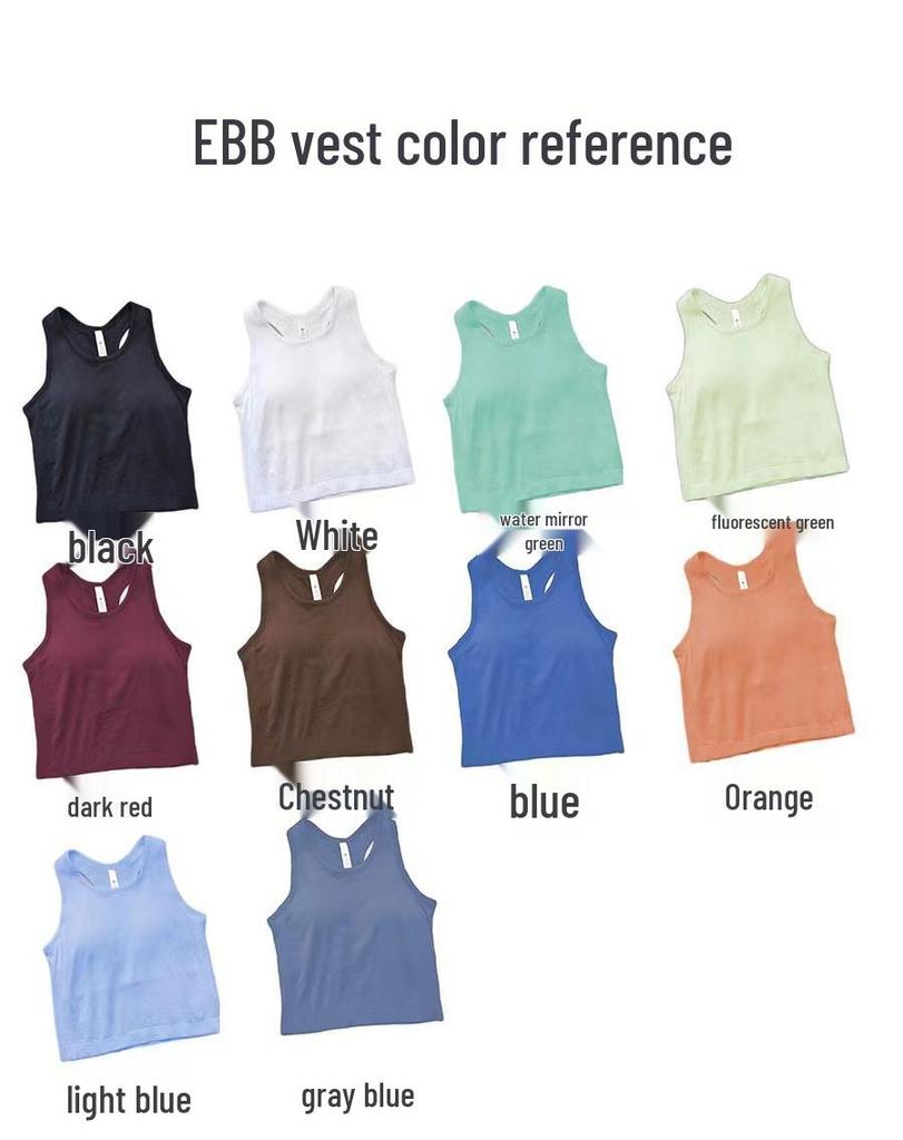 Ebb Women's Racerback Yoga Tank Top with Chest Pads