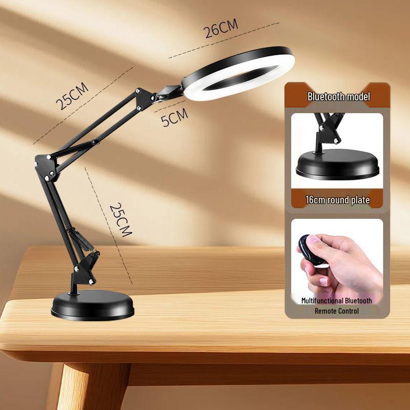 Mobile Phone Holder with Fill Light for Live Streaming and Overhead Shots - Perfect for Food, Jewelry, and Video Recording