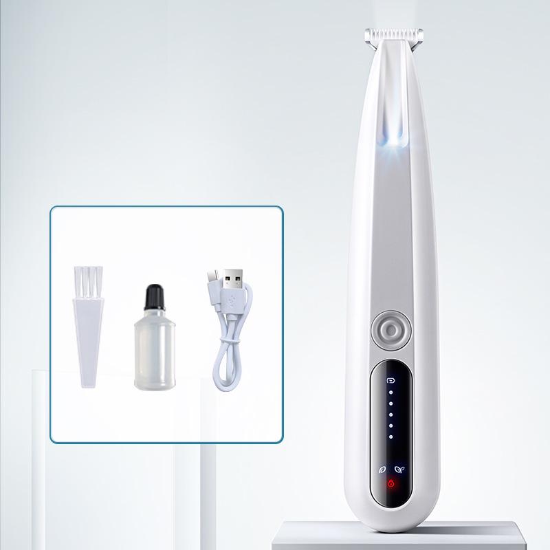 Wasserdichter Haustierpfotenschneider mit Licht – Elektrischer Katzen- und Hundehaarschneider