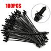 Nylon Cable Tie Cable Fastener Bundle Flexible And Strong High Quality Nylon 4.6mm Width Black Color Easy To Use