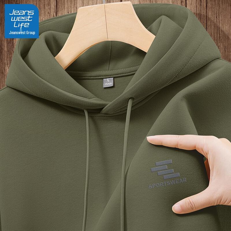JEANSWEST LIFE Men's Basic Hooded Pullover