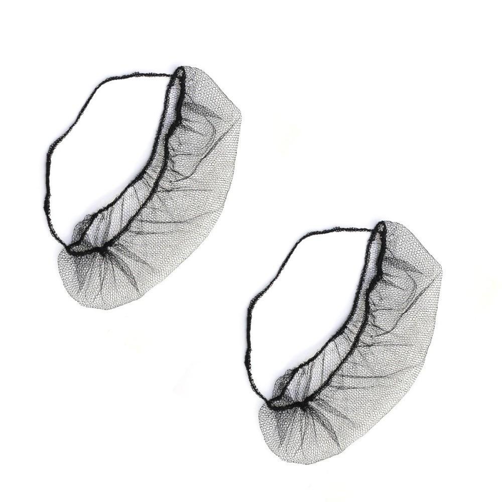 100Pcs Elastic Nylon Facial Beard Bib Bonnet Disposable Beard Turban Facial Apron Caps  for Men
