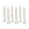 Faux Gnome Beard Unfinished Wood Balls Costume 3 Pairs Braids Dolls DIY Toy for Party Holiday Christmas Decor