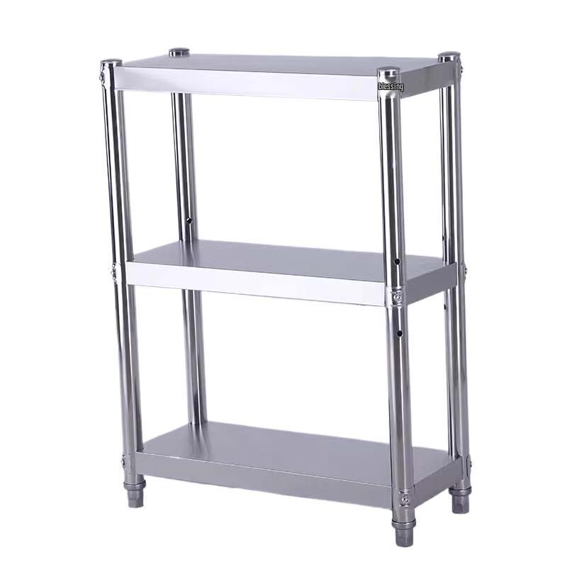 Stainless Steel Slim Corner Storage Shelf